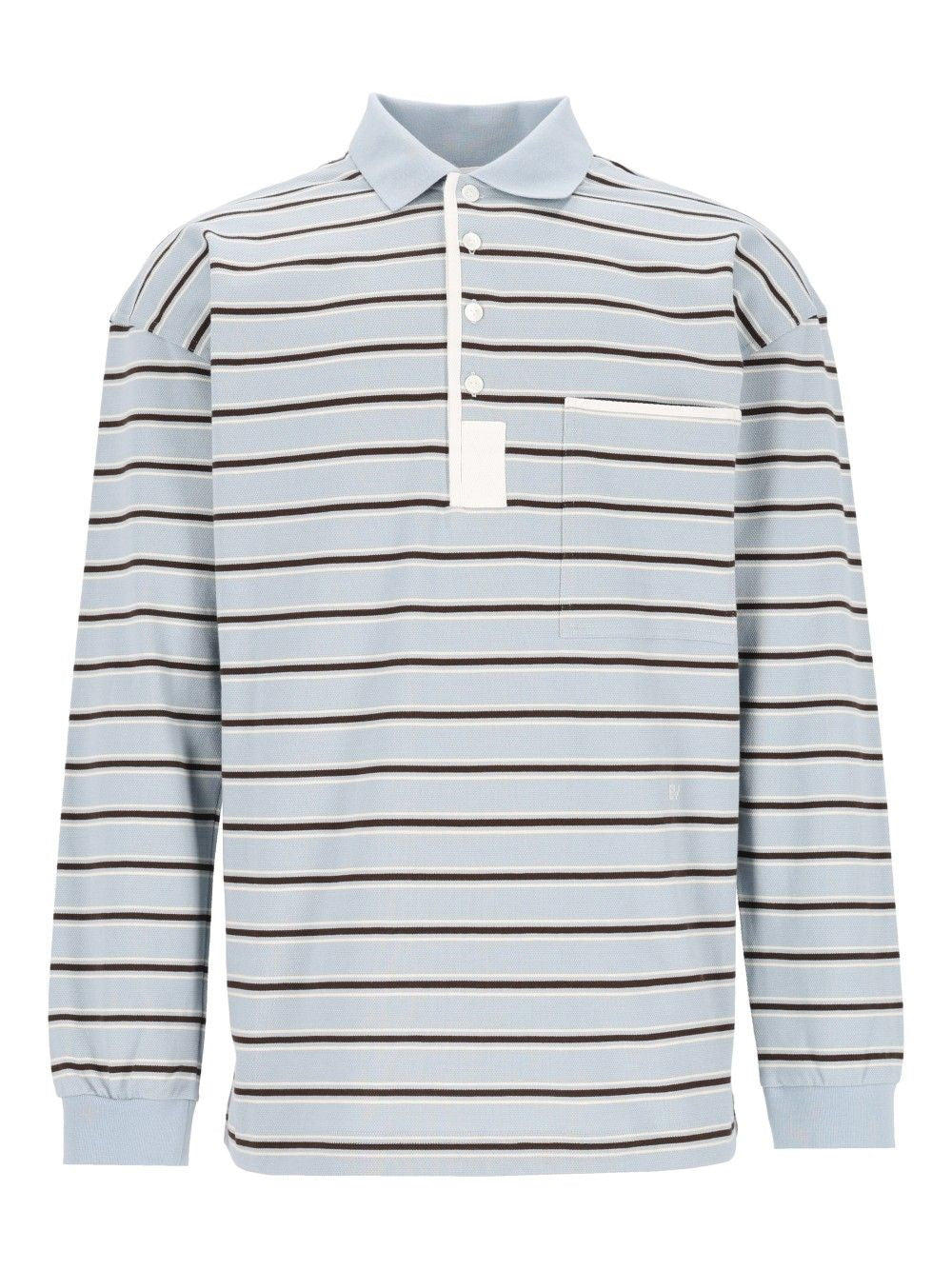 Bottega Veneta Men Striped Polo Shirt