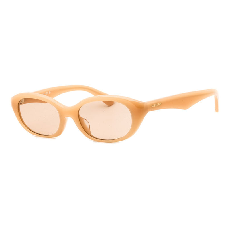 Burberry Sunglasses Oval Full Rim, Yellow Frame and Light Grey Lens BE4447D414587