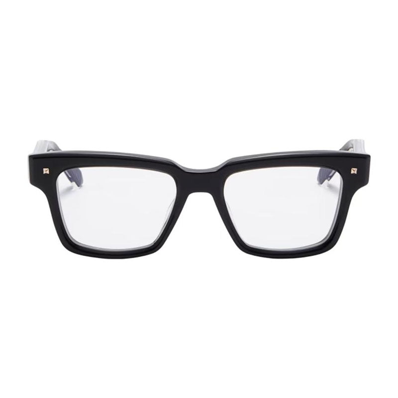 Valentino Eyeglasses Square Full Rim, Crystal Brown Swirl Frame and Clear Demo Lens Lens VLX-121B
