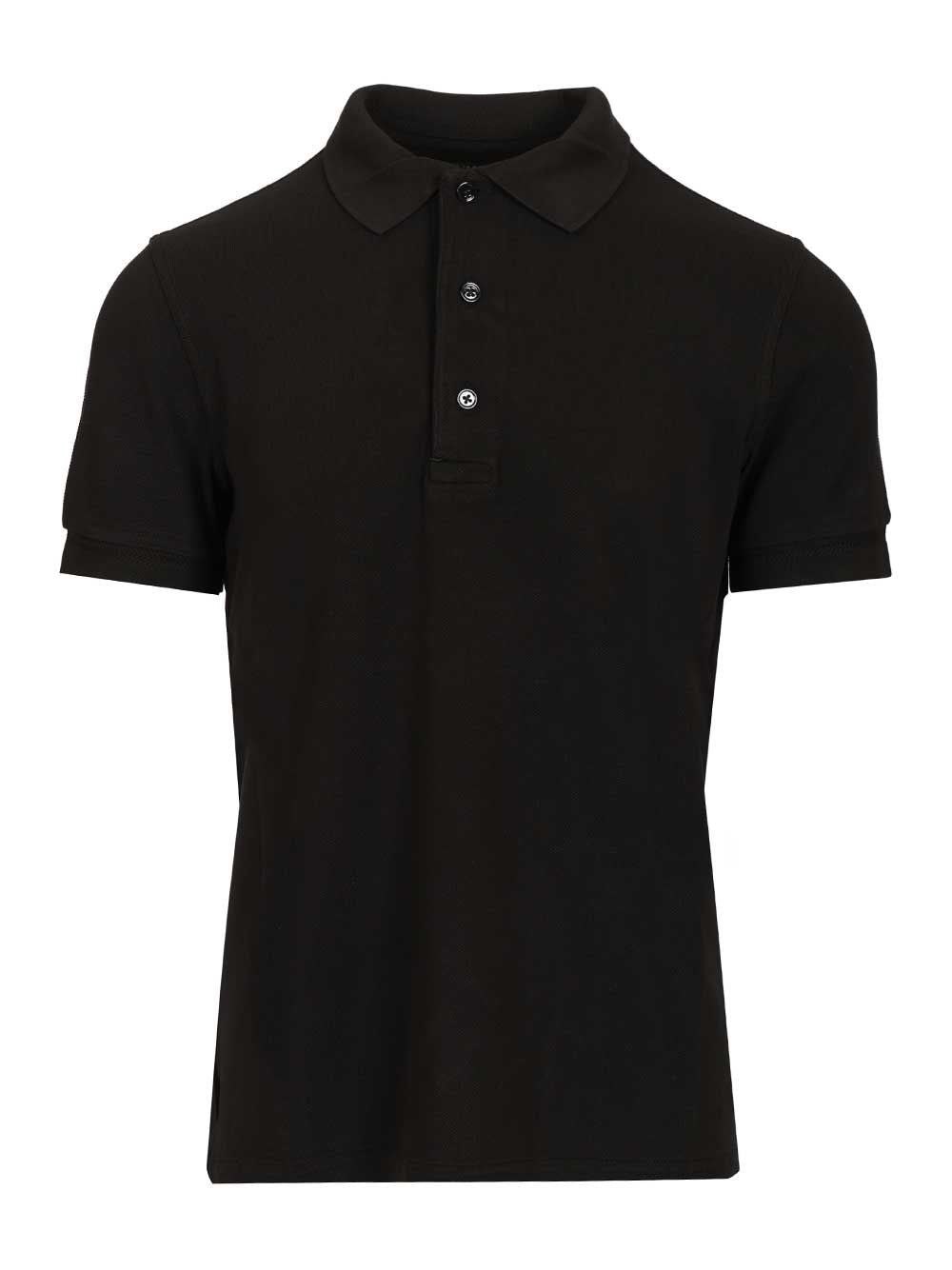 Tom Ford Men Cotton Piqué Polo Shirt
