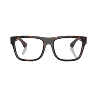 Burberry Eyeglasses Square Full Rim, Dark Havana Frame and Clear Demo Lenses Lens BE2411F3002