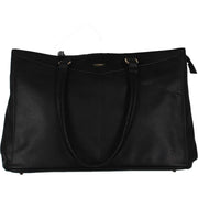 Womens Leather Organizational Satchel Handbag