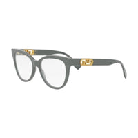 Fendi Fendi Eyeglasses Square Full Rim, Grey Frame and Clear Demo Lens Lens FE50093I020