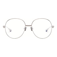 Valentino Eyeglasses Round Full Rim, Light Gold Frame and Clear Demo Lens Lens VLX-136A