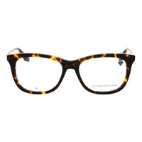 Victoria Beckham Eyeglasses Square Full Rim, Dark Havana Frame and Clear Demo Lenses Lens VB2649234