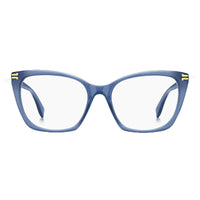 Marc Jacobs Eyeglasses Cat Eye Full Rim, Shiny Blue Frame and Clear Demo Lenses Lens MJ10960PJP00