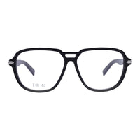 Dior Eyeglasses Aviator Full Rim, Shiny Havana Frame and Clear Demo Lens Lens DIORBLACKSUITOAI2000