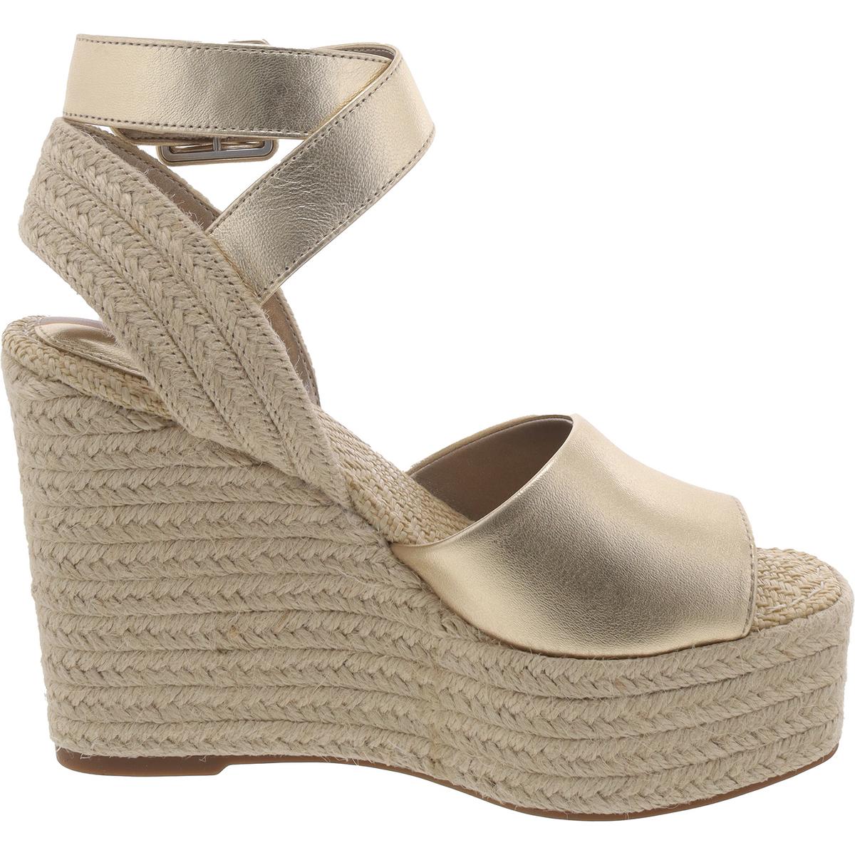 Vada Womens Criss-Cross Front Wedge Platform Sandals