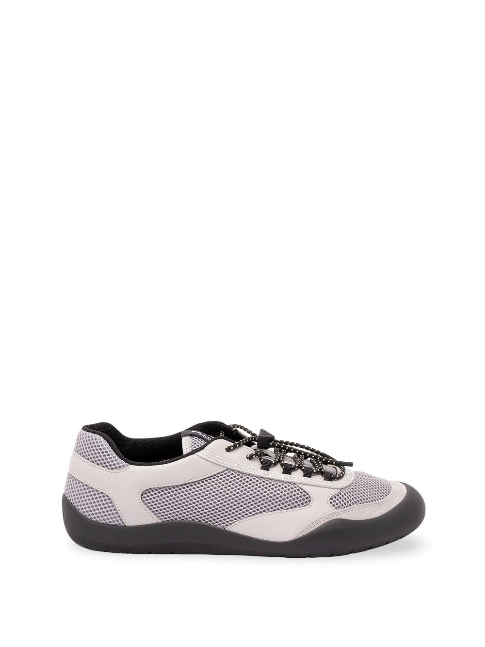 Prada Prada Men Speedrock Leather And Mesh Fabric Sneakers
