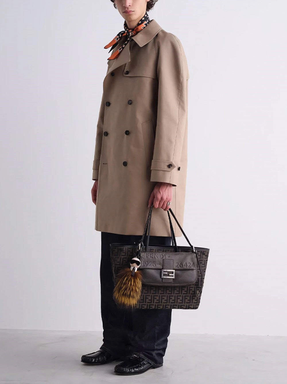 Fendi Men Logo Coat