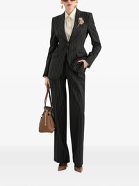 Dolce & Gabbana Women Pinstripe Wool Trousers