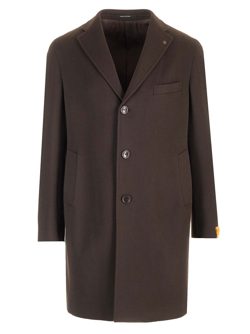 Tagliatore Men Wool And Cashmere Coat
