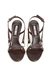 Miu Miu Women Leather Sandals