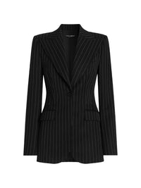 Dolce & Gabbana Women Turlington Single-Breasted Jacket In Pinstripe Wool