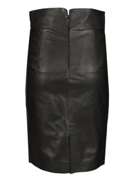 Tagliatore Women Suede Midi Skirt