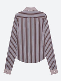 Saint laurent Saint Laurent Men Winchester Shirt In Striped Cotton Poplin