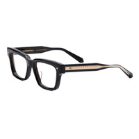 Valentino Eyeglasses Square Full Rim, Crystal Brown Swirl Frame and Clear Demo Lens Lens VLX-121B