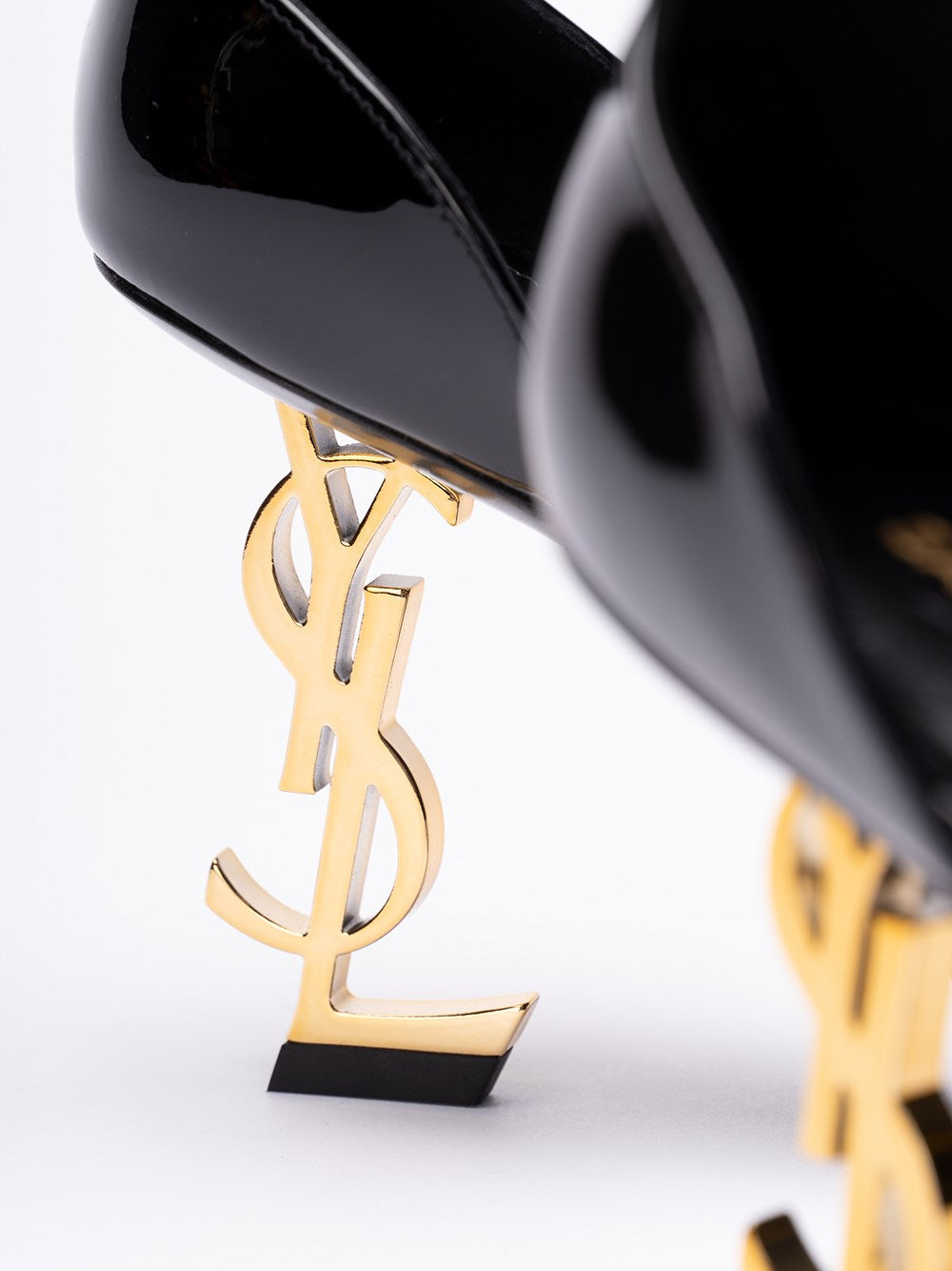 Saint Laurent Women Opyum Sandals In Patent Leather
