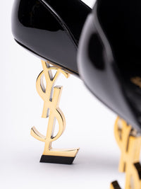 Saint Laurent Women Opyum Sandals In Patent Leather