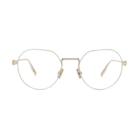 Dior Eyeglasses Round Full Rim, Shiny Gold Frame and Clear Demo Lens Lens NEODIOROR3UB000