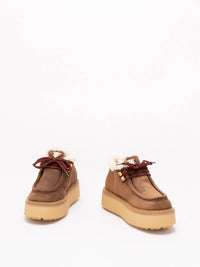 Prada Women Shearling Lined Suede Booties