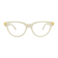 Bottega Veneta Eyeglasses Cat Eye Full Rim, Havana Frame and Clear Demo Lenses Lens BV1106O002