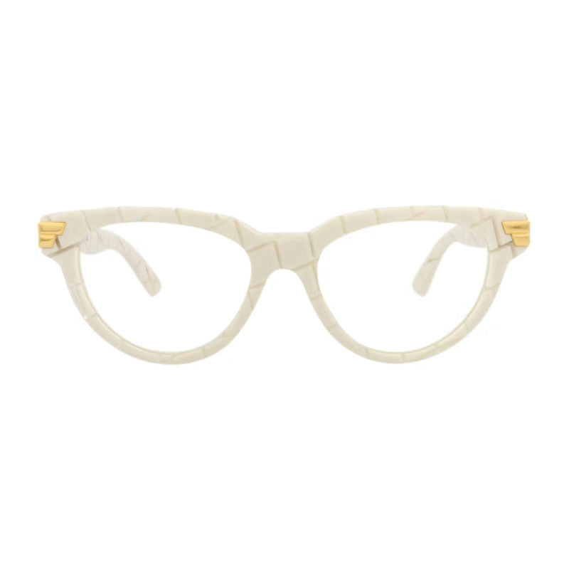 Bottega Veneta Eyeglasses Cat Eye Full Rim, Havana Frame and Clear Demo Lenses Lens BV1106O002