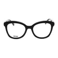 Moschino Eyeglasses Square Full Rim, Black Frame and Clear Demo Lenses Lens MOS636080700