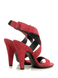Alaïa Women Suede Cone Sandals