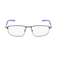 Nike Nike Eyeglasses Rectangle Full Rim, Matte Black/Astronomy Blue Frame and Clear Demo Lenses Lens NIKE6067004
