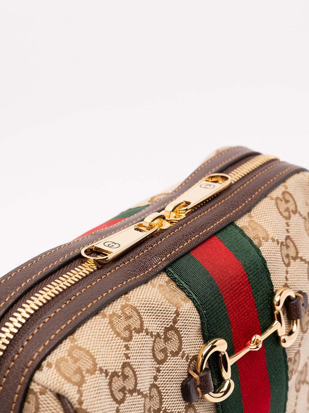 Gucci Gucci Women Horsebit Web Crossbody Bag