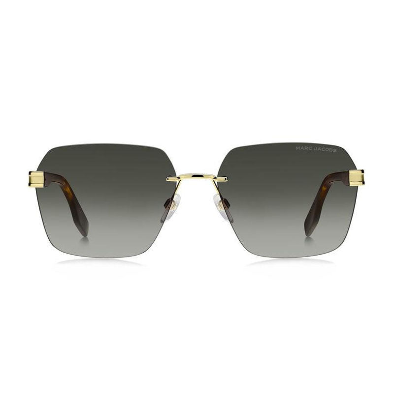 Marc Jacobs Marc Jacobs Sunglasses Square Rimless, Gold Frame and Green Gradient Lens MARC713/S00869K