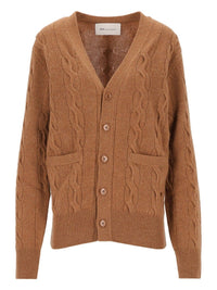 Ami Ami Women Camel Brown Wool Cardigan