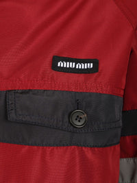 Miu Miu Women Blouson In Technical Canvas