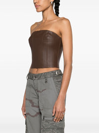 Amiri Women Leather Bustier