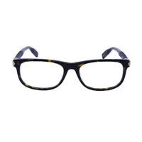 Montblanc Eyeglasses Square Full Rim, Shiny Black Frame and Clear Demo Lens Lens MB0036O005