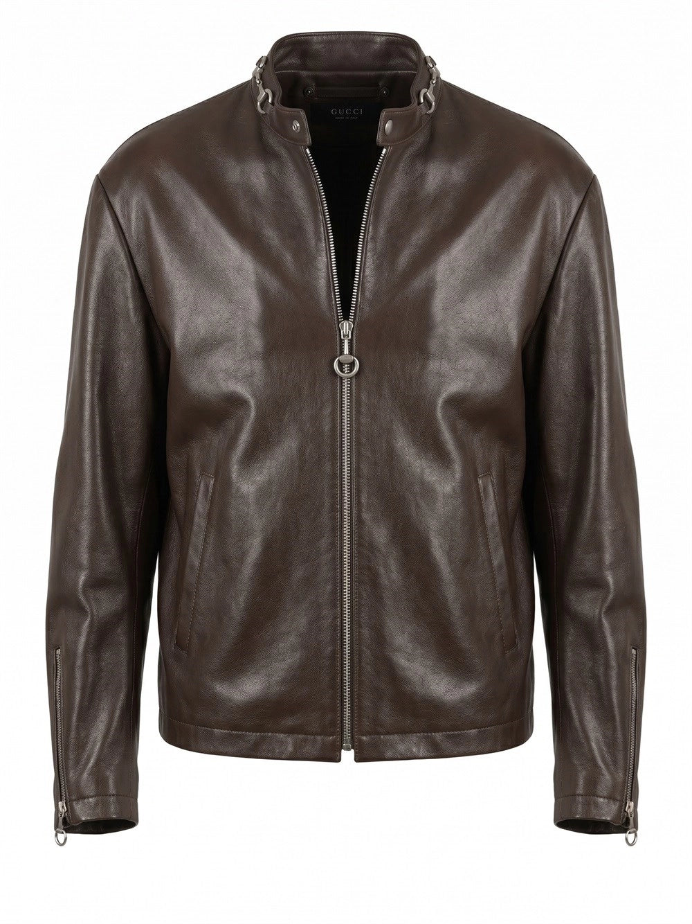 Gucci Men Bull Leather Jacket