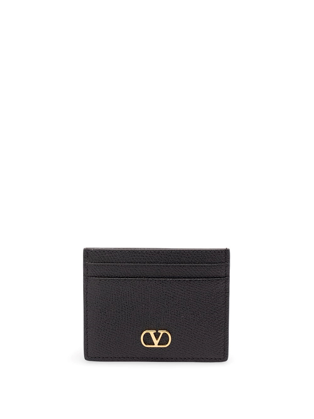 Valentino Garavani Women Vlogo Signature Grainy Calfskin Card Holder
