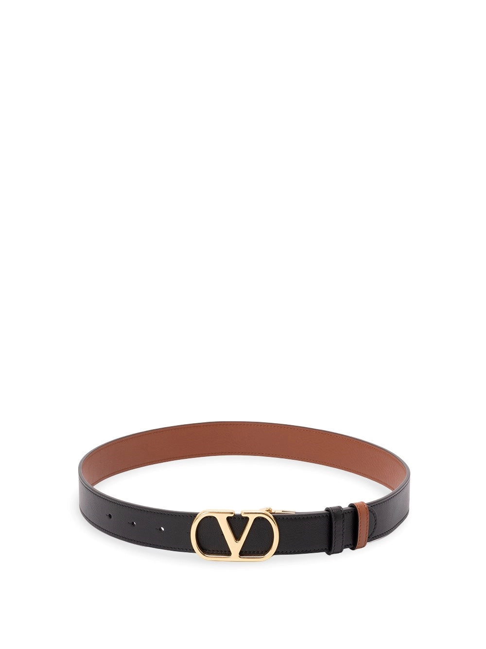 Valentino garavani Valentino Garavani Women Vlogo Signature Reversible Shiny Calfskin Belt - 30Mm / 1.2 In.