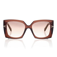 Tom Ford Tom Ford Sunglasses Square Full Rim, Dark Brown Frame and Mirror Brown Lens FT092148G