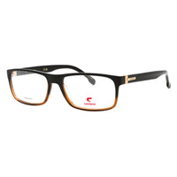 Carrera Carrera Eyeglasses Rectangle Full Rim, Black Brown Frame and Clear Demo Lenses Lens CARRERA88900R6000