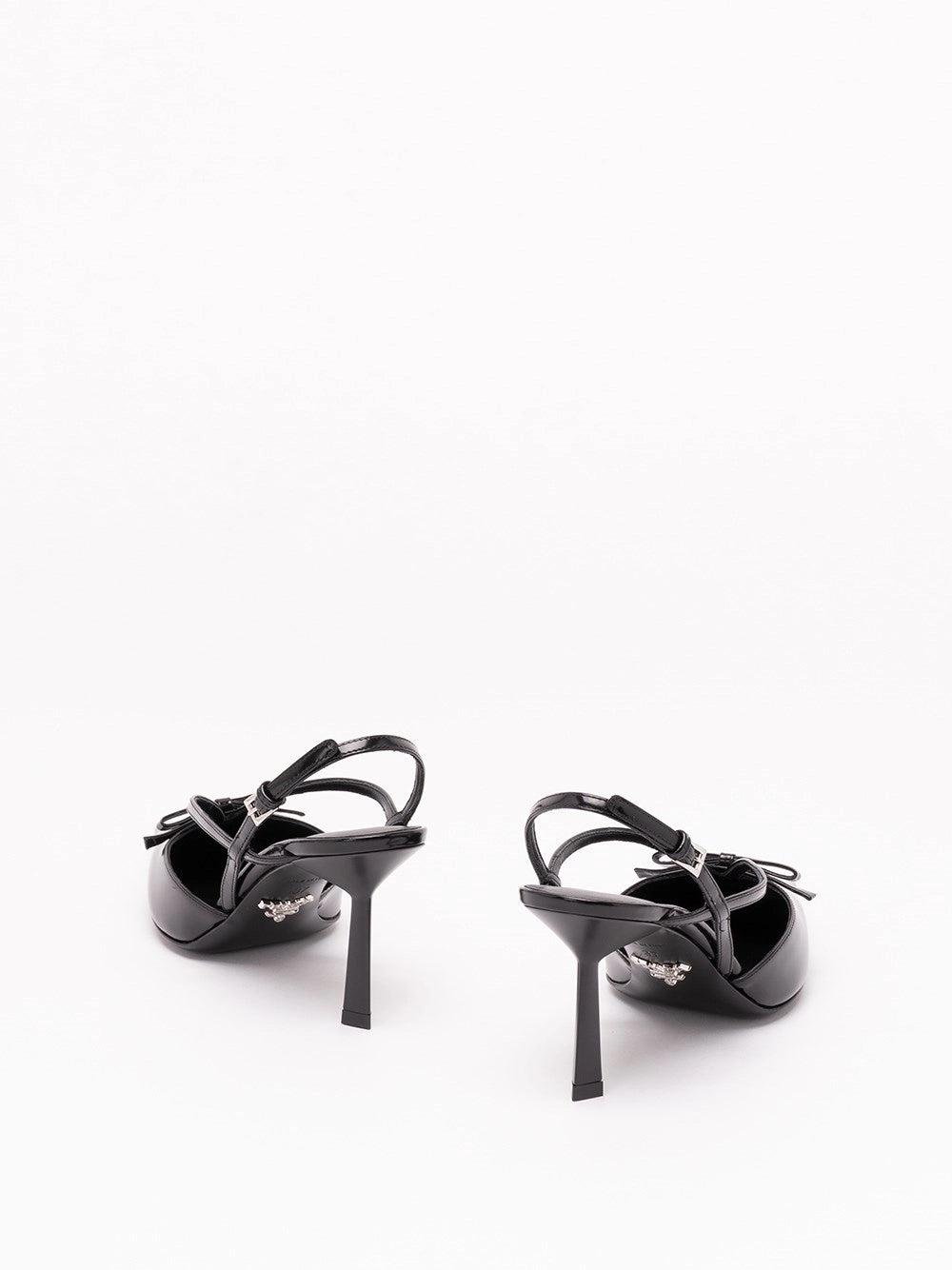 Prada Women Brushed Leather Slingback Pumps