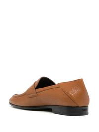 Tods Grained Leather Penny Loafers