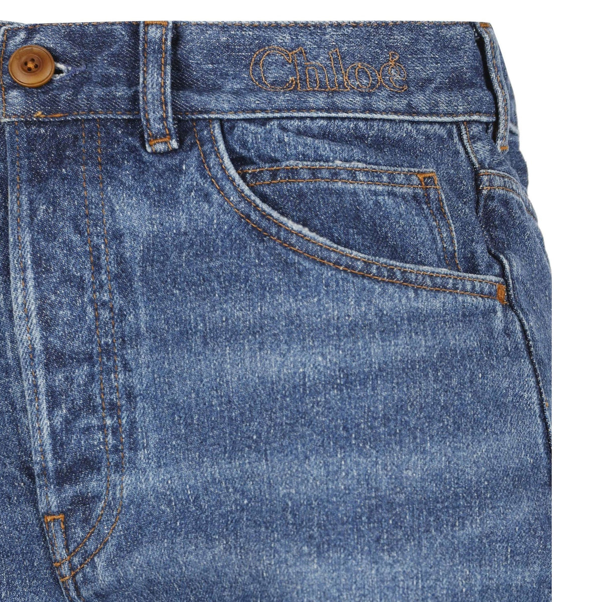 ChloE Chloe Cotton Denim Flared Jeans Women