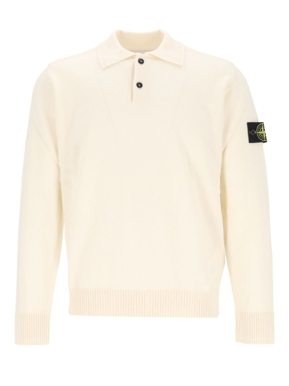Stone Island Stone Island Men Rws Geelong Lightweight Wool Polo Sweater