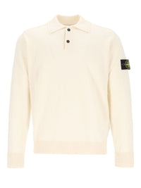 Stone Island Stone Island Men Rws Geelong Lightweight Wool Polo Sweater
