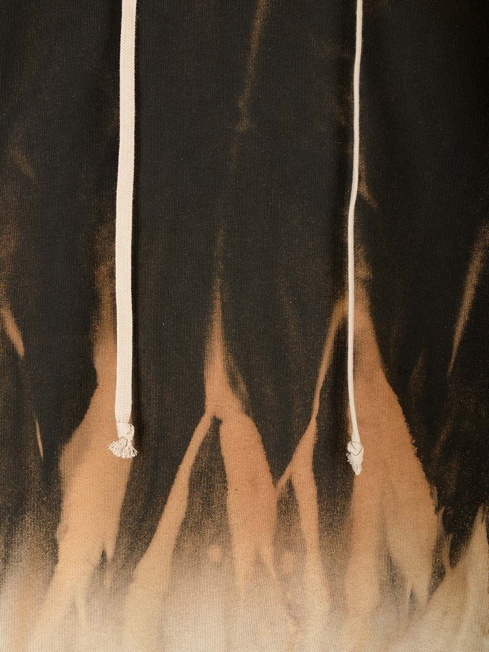 Rick Owens Drkshdw Men Cotton Hoodie Sun Flame