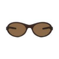 Givenchy Sunglasses Oval Full Rim, Matte Black Frame and Grey Lens GV40065I02A