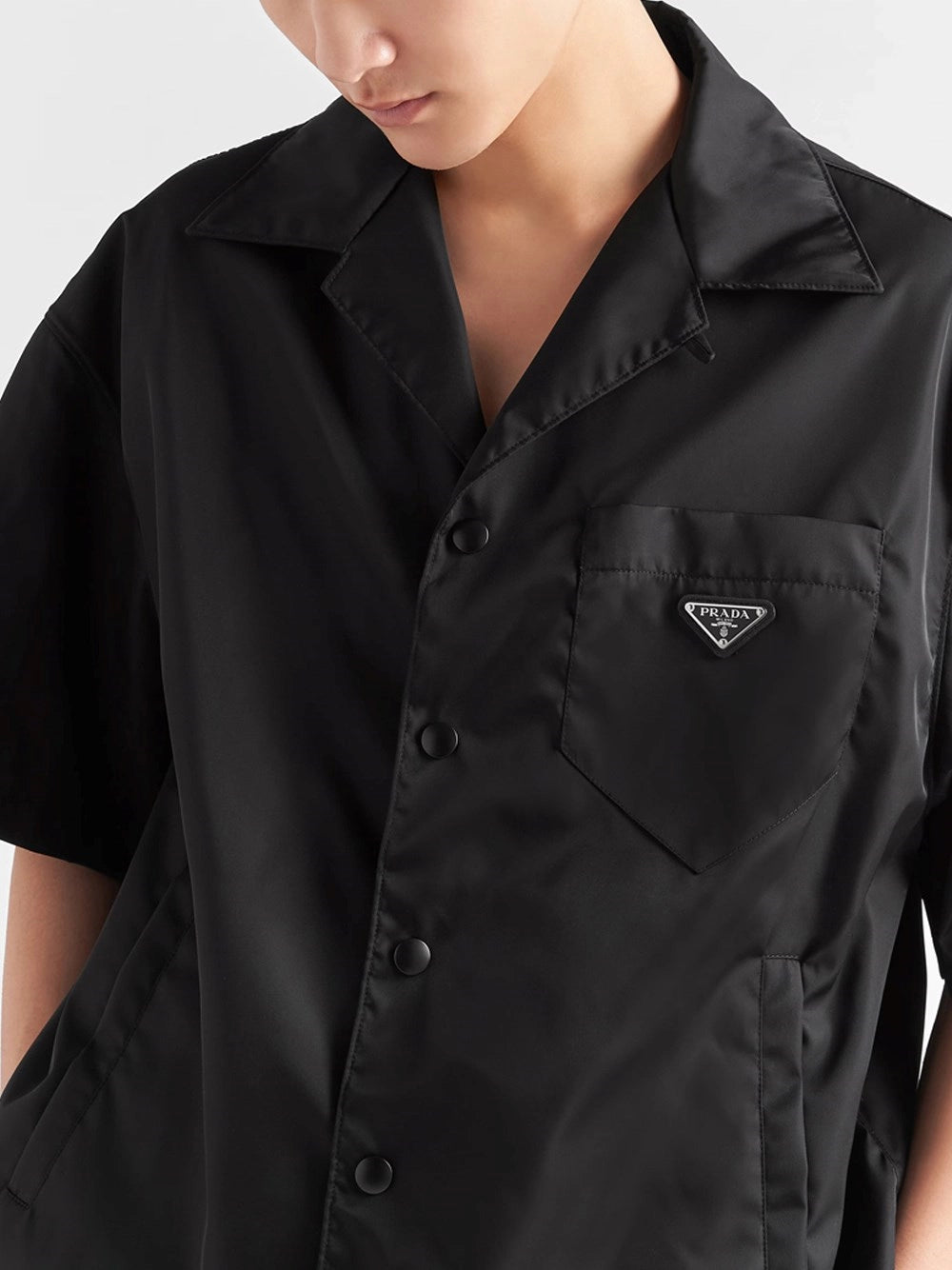 Prada Men Re-Nylon Short-Sleeved Shirt