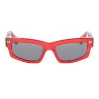 Off-White Sunglasses Rectangle Full Rim, Black Frame and Dark Grey Lens OERI135MIRAMAR1007